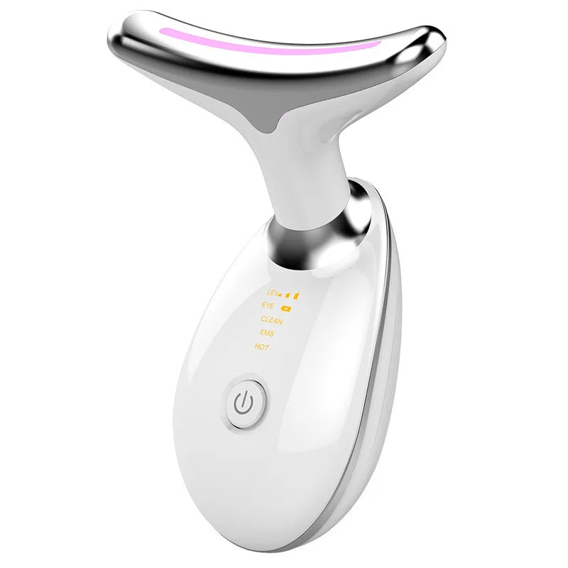 Hand Held Face Neck Care Beauty Device JP Sonic Vibration Lifting Firming Wrinkle Reduction Waterproof ABS Stainless Steel USB