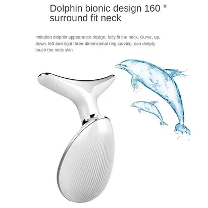 Hand Held Face Neck Care Beauty Device JP Sonic Vibration Lifting Firming Wrinkle Reduction Waterproof ABS Stainless Steel USB