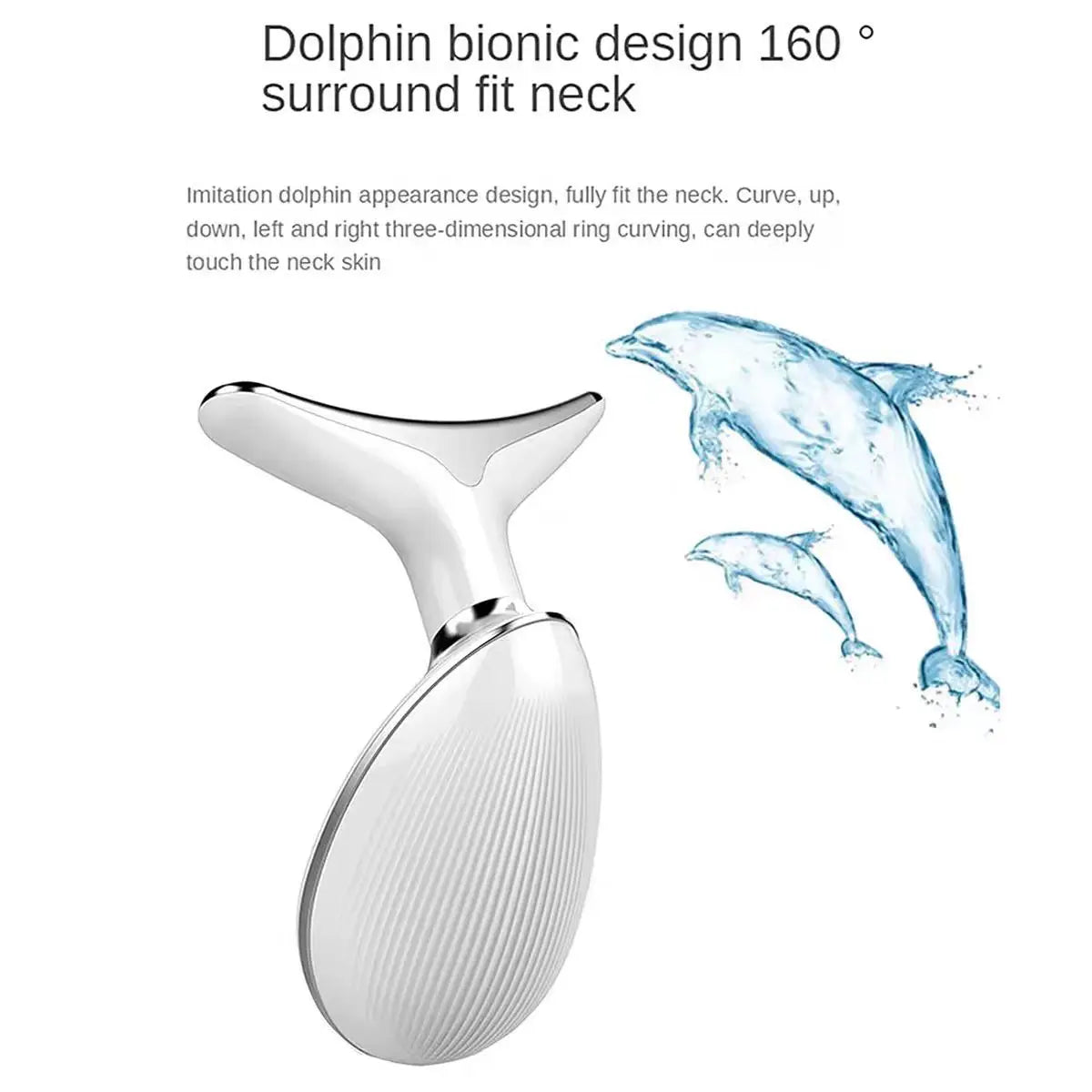 Hand Held Face Neck Care Beauty Device JP Sonic Vibration Lifting Firming Wrinkle Reduction Waterproof ABS Stainless Steel USB