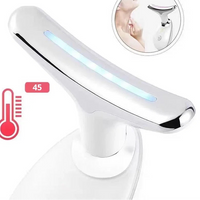 Hand Held Face Neck Care Beauty Device JP Sonic Vibration Lifting Firming Wrinkle Reduction Waterproof ABS Stainless Steel USB